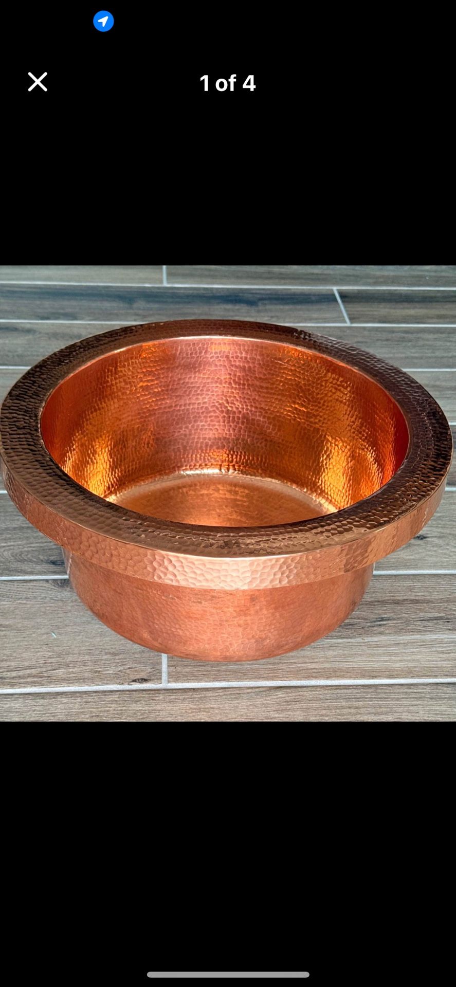 Hammered Copper Sink Native Trails Copper Mojito 13" Single Basin Drop In Copper Sink