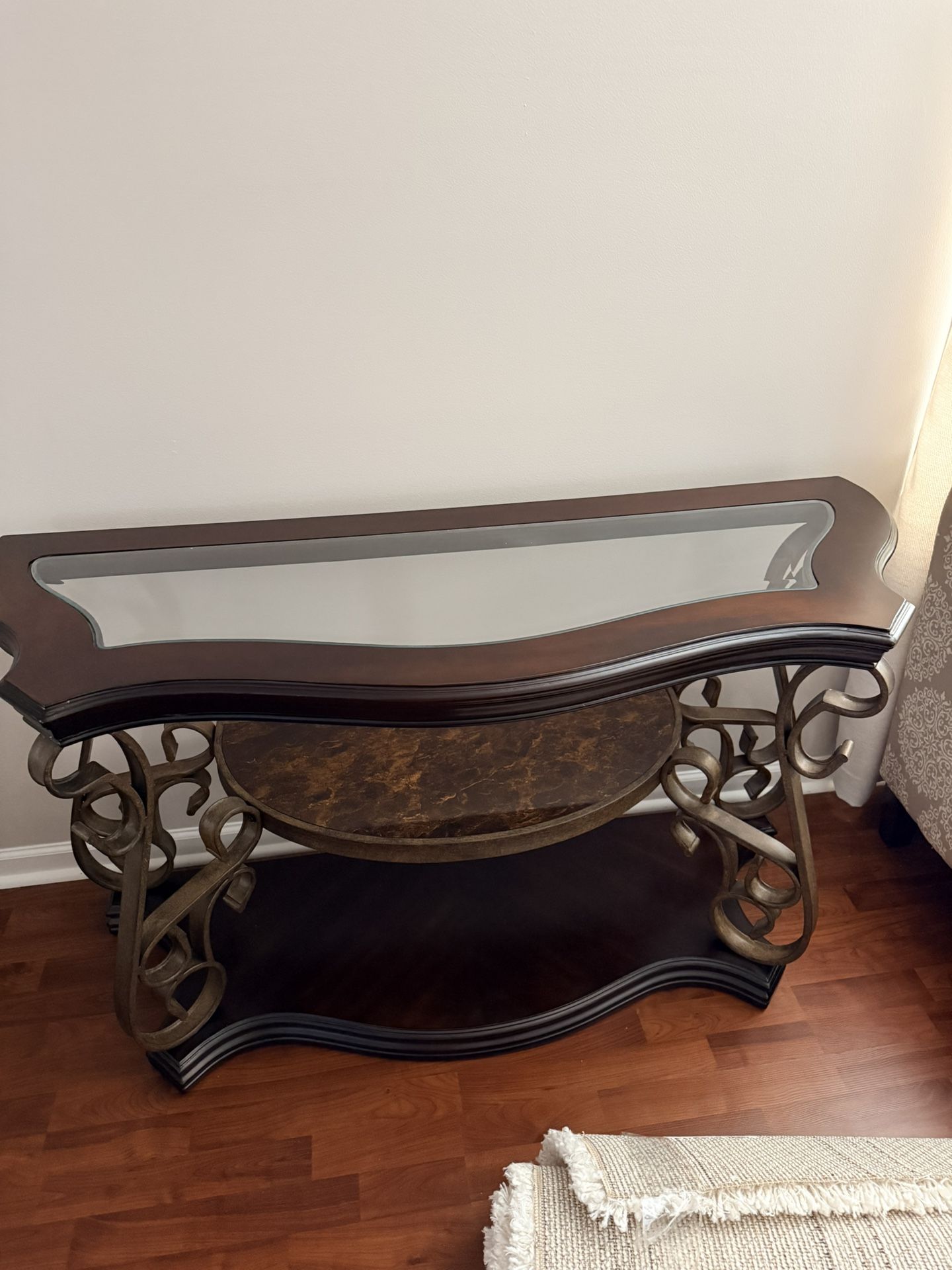 Real Wood Console Table