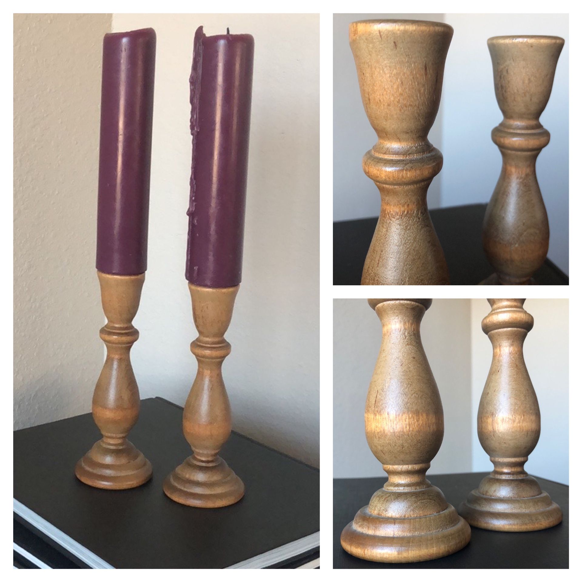 Wooden Candle Holders