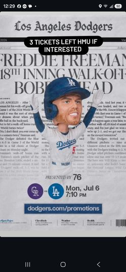 Dodger tickets
