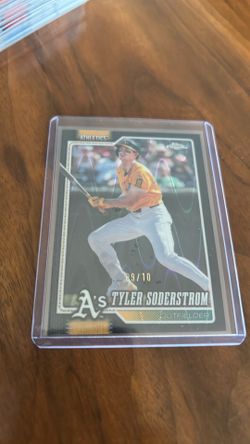Topps Chrome Baseball Tyler Soderstrom Black wave /10