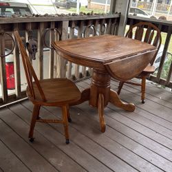 Round Drop Lead Dining Table