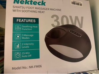 New Neckteck shiatsu foot massager with heat