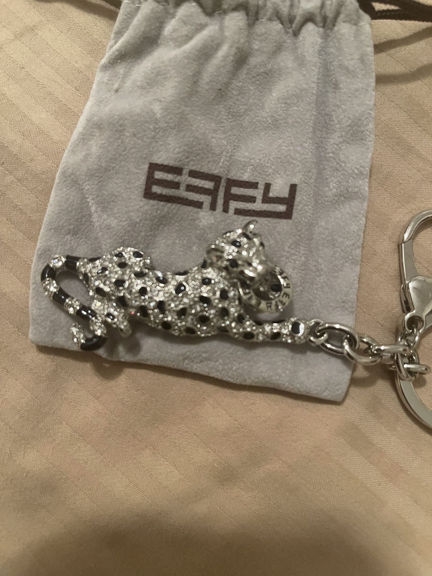 New EFFY Leopard Keychain 