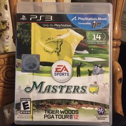 Tiger Woods  PGA Tour  12 Masters  Ps3