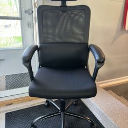 Brand New Black Mesh Tall Back Ergonomic Office Chair w/Adjustable Headrest