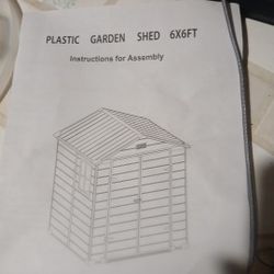 6x6 Plastic Gardrn Shed 6x6