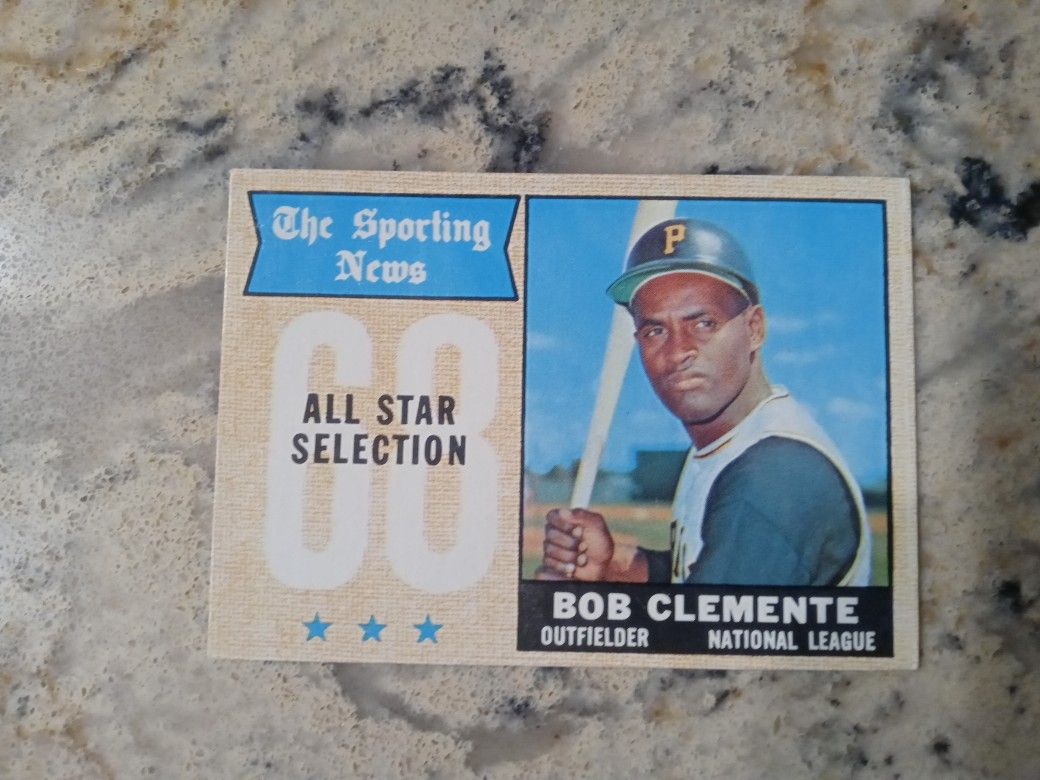 '68 Topps Roberto Clemente All-Star Baseball Card!