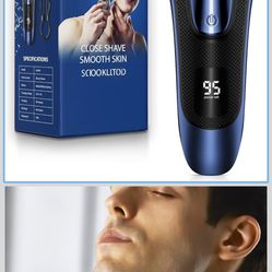 Rechargeable Electric Razor for Men
