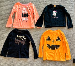 Lot of 4T Toddler Halloween Long Sleeve Shirts
