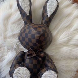 Basket Filler Easter Checkered Rhinestone Bunny 15 Inches
