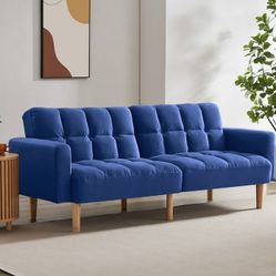 New in box VANOMi 79.5'' Convertible Sofa Square Arm Futon Sleeper 