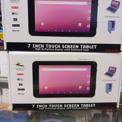 7" Screen Android Tablets With Keyboard Case Like Notebook 