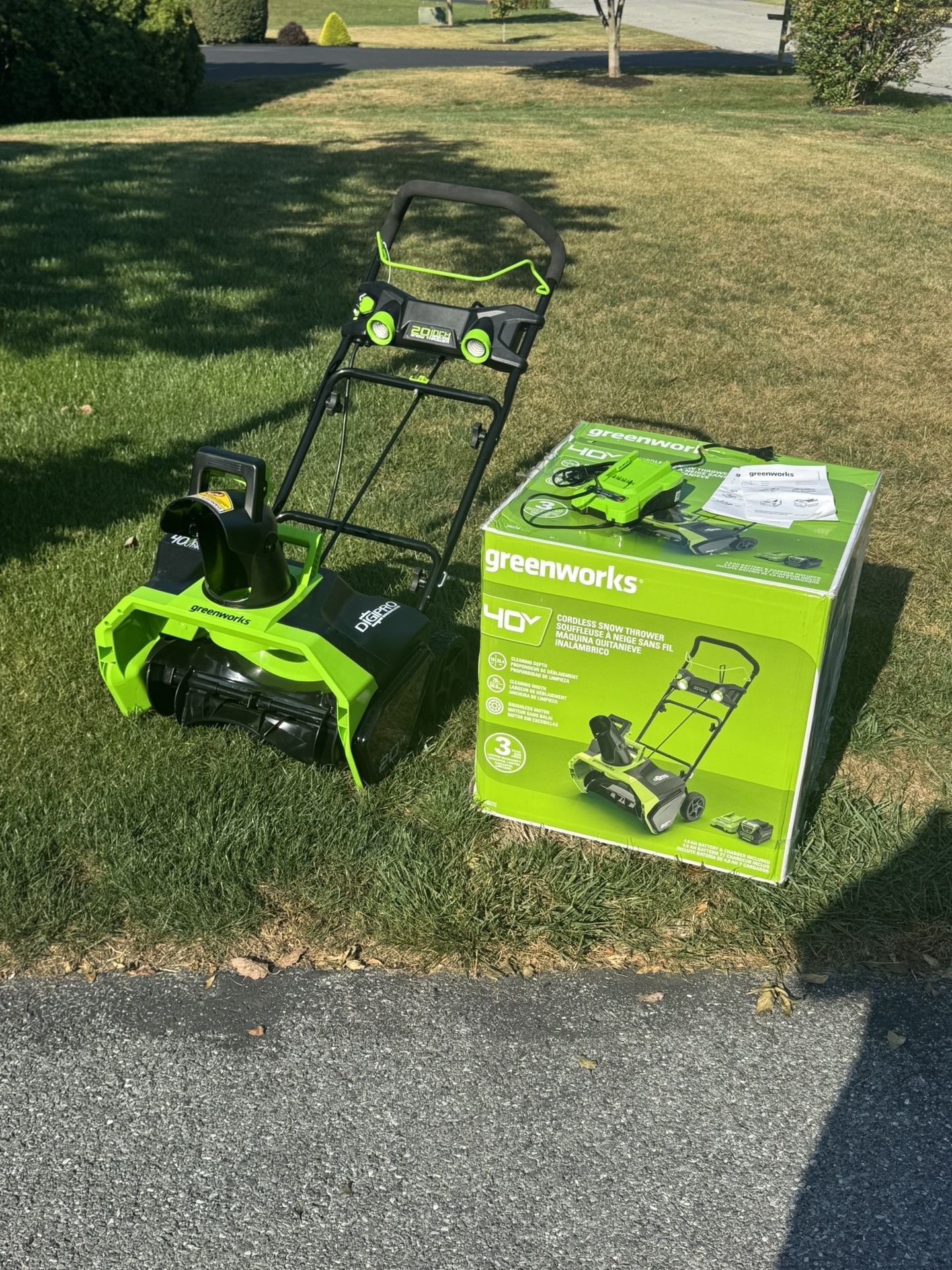 ** NEW ** Greenworks 40V 20” Brushless Cordless Snow Blower / Thrower - Marietta Pick Up