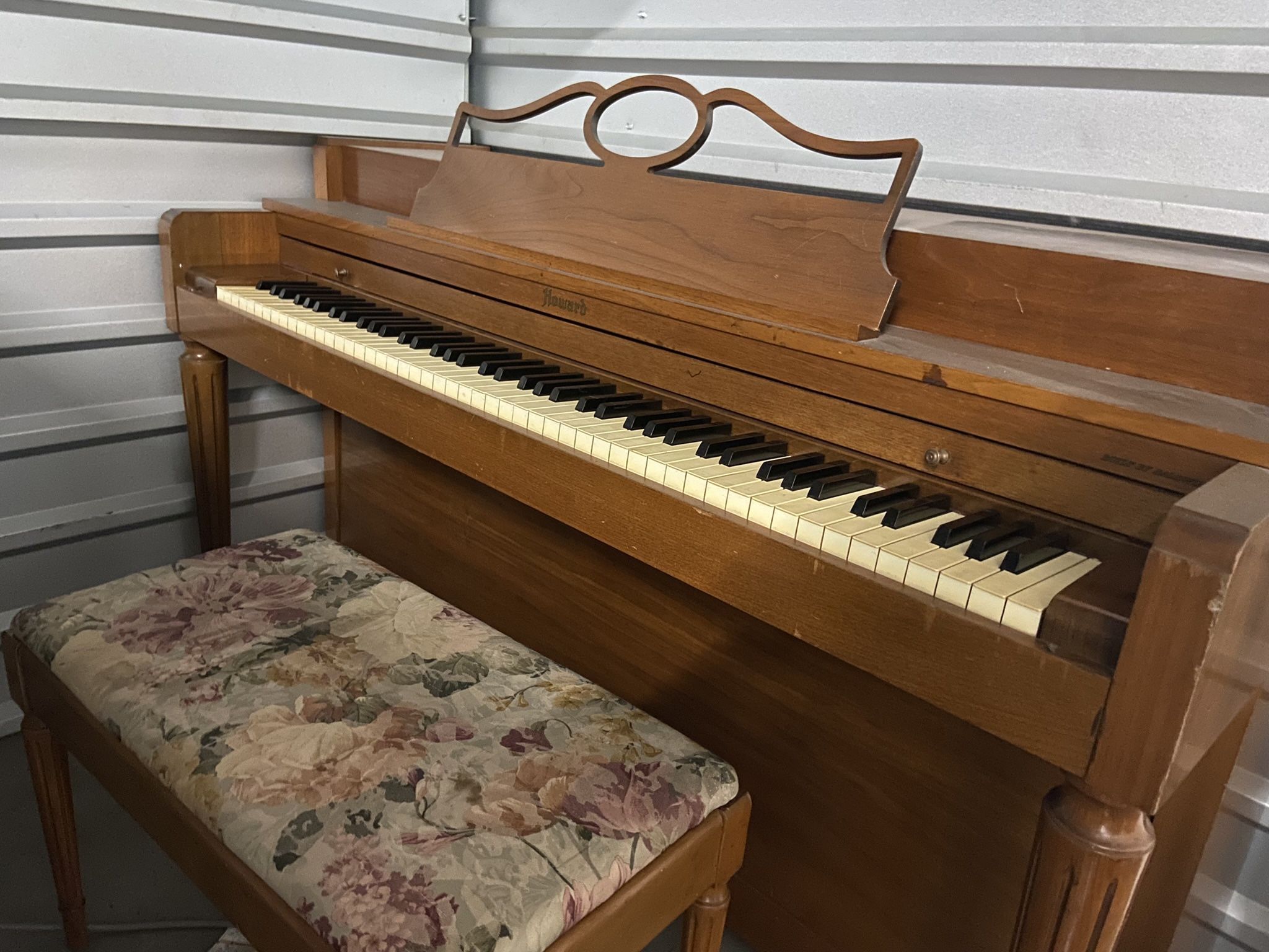 Upright Piano For Sale With Bench And Books