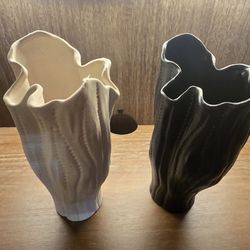 Set of 2 Ceramic Vases