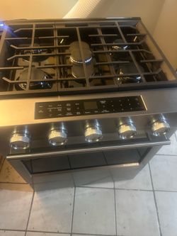 KitchenAid - 30 in. Wide 5 burners 5.0 cu. ft. Smart Slide-in Gas Range with Convection Cooking Modes and 2-in-1 Burner - PrintShield Stainless Finish