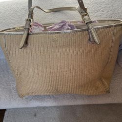 Tory Burch Straw Handbag 
