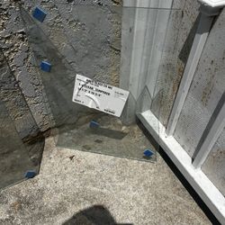 Temper Glass  Clear 1/4 Thick