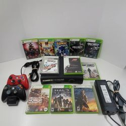 Xbox 360 Elite Console 120GB With 11 Games and 2 Wireless Controllers