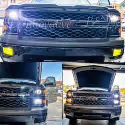 9006  LED Headlight Bulbs Low Beam Fog Light 300% Brighter 6500K Cool White Conversion Kit IP67 Waterproof 2 PCS 