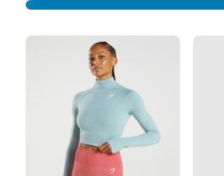 Gymshark High Neck Midi Top
