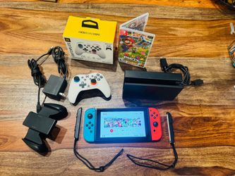 Nintendo Switch Console with extra Switch plate