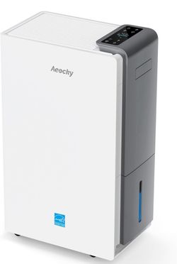 aeocky 4500 Sq.Ft Most Efficient Energy Star 2025 Dehumidifier,AEOCKY Max 80 Pint/D(Standard 52Pint/D) Smart Compressor Dehumidifier with Drain Hose, 