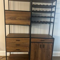 Wine Rack with Cabinets Pottery Barn