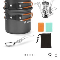 New Camp Stove And Cookware Set