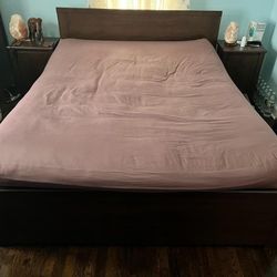 Queen Bed with Drawers Dresser Ikea - $499 (Morristown, Little Dublin)