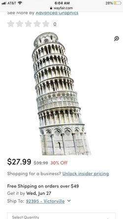 Italy Leaning Tower of Pisa Cardboard standup