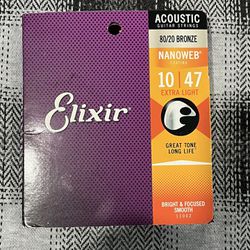 Brand New Sealed in box Elixir Acoustic Guitar Strings