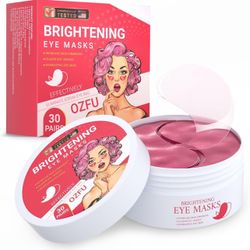 Under Eye Patches (30 Pairs), Brightening Eye Mask for Puffy Eyes, Dark Circles,Bags and Wrinkles with Collagen,Relieves Pressure and Reduces Wrinkles