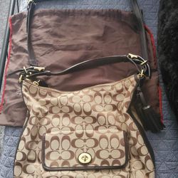Coach purse, Cross Body Shoulder Bag With Protective Case. 