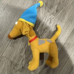 Vintage Retro Plush Nickelodeon  RUGRAT SPIKE Dog fiber & pellet filled 1998 Mattel
