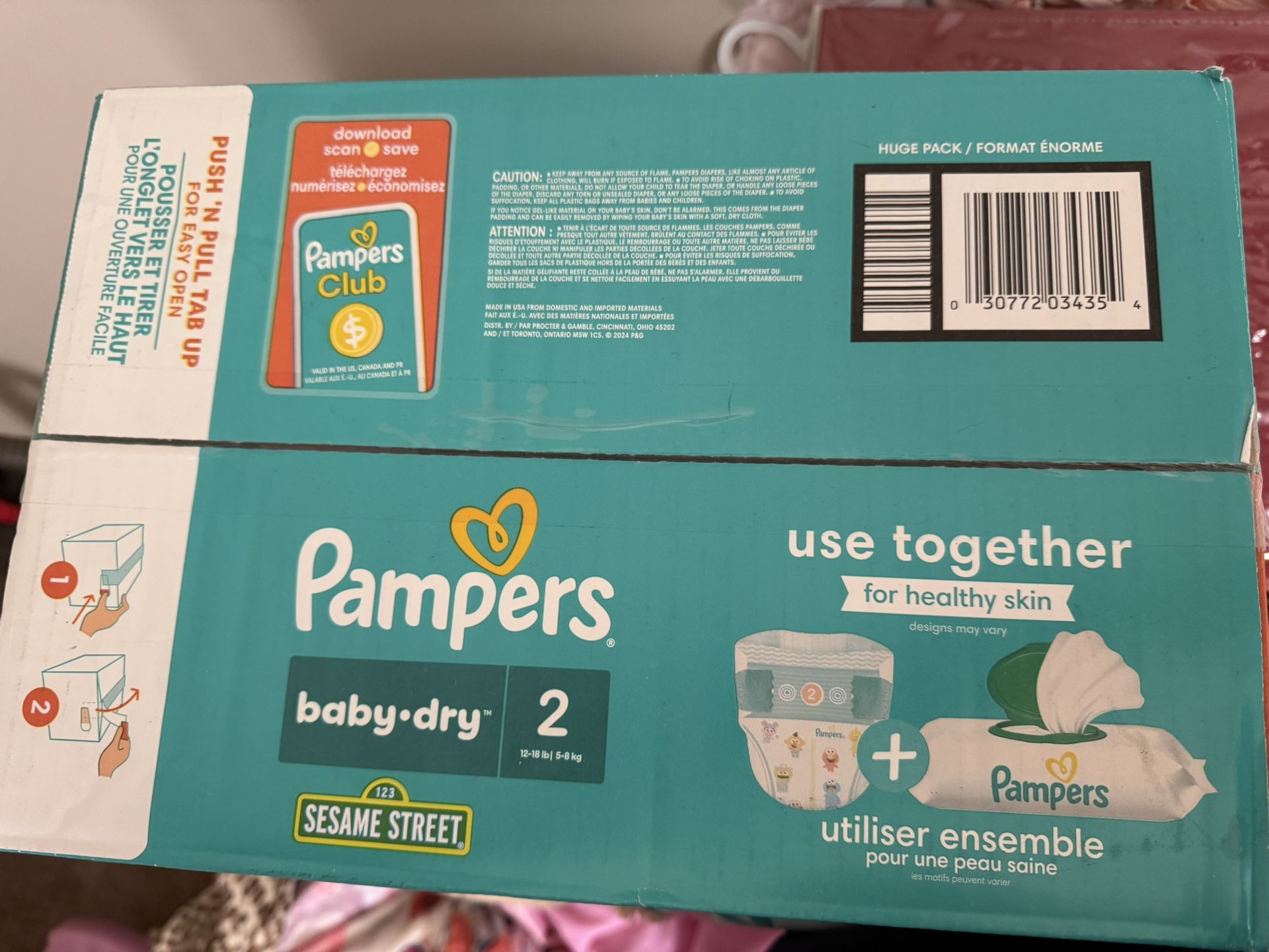 Pampers Size2 180 Pack