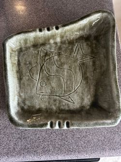 Unique Glass Fish Decoration And Bowl/tray