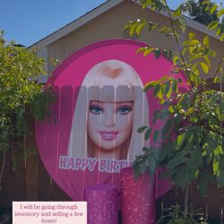 barbie backdrop 