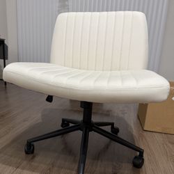 Beige Swivel Office Chair  