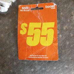 Boost Mobile Top Up Card