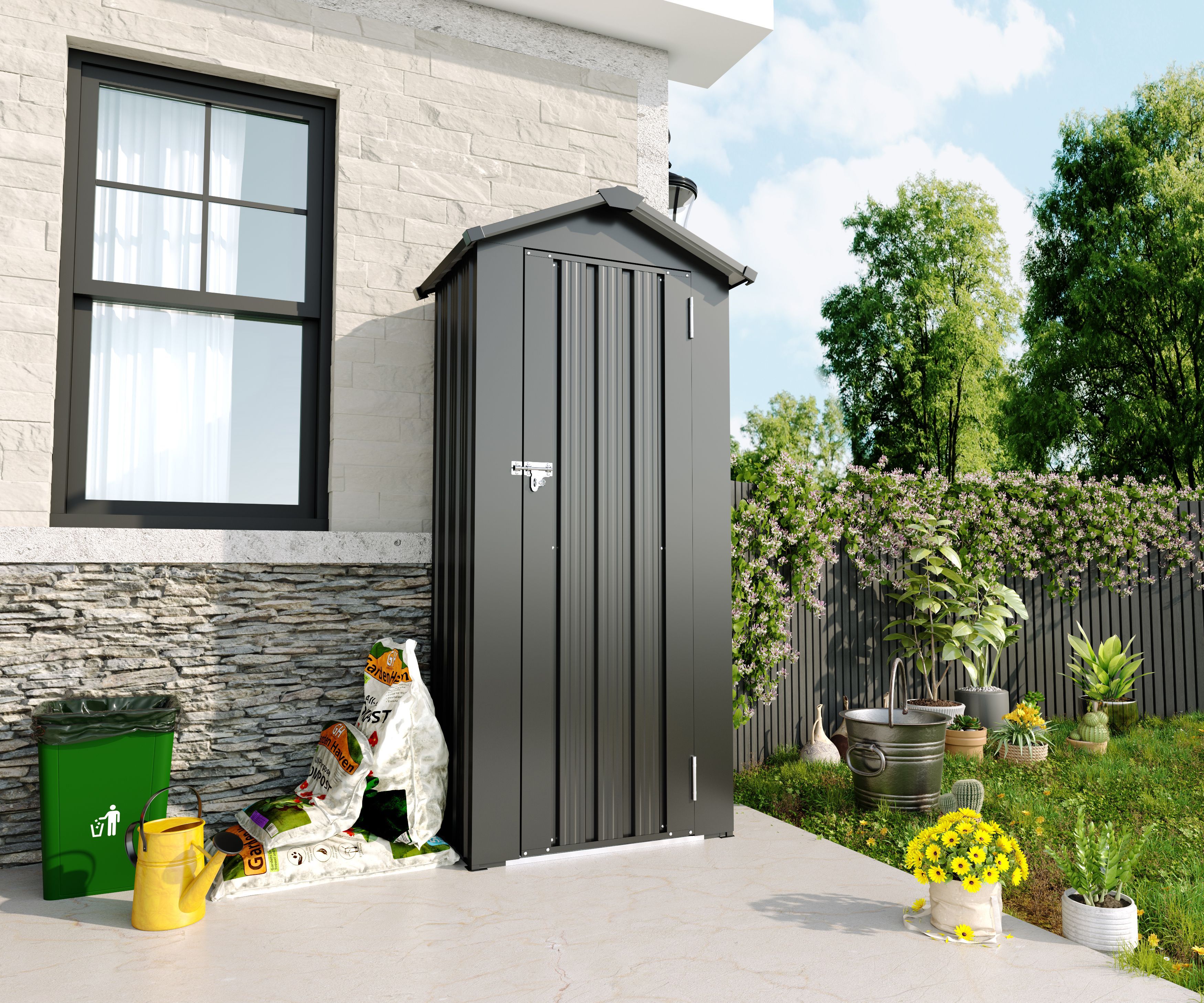 Campcraft High quality galvanized iron sheet, waterproof design,reasonable internal space planning,equipped with a solid lock system,easy to assemble