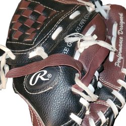 Rawlings PL90BK Players Series LHT Glove 9" Inch Youth Baseball T-Ball