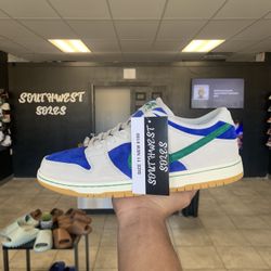 Nike Sb Dunk Low Hyper Royal Malachite Size 11 Available In Store!