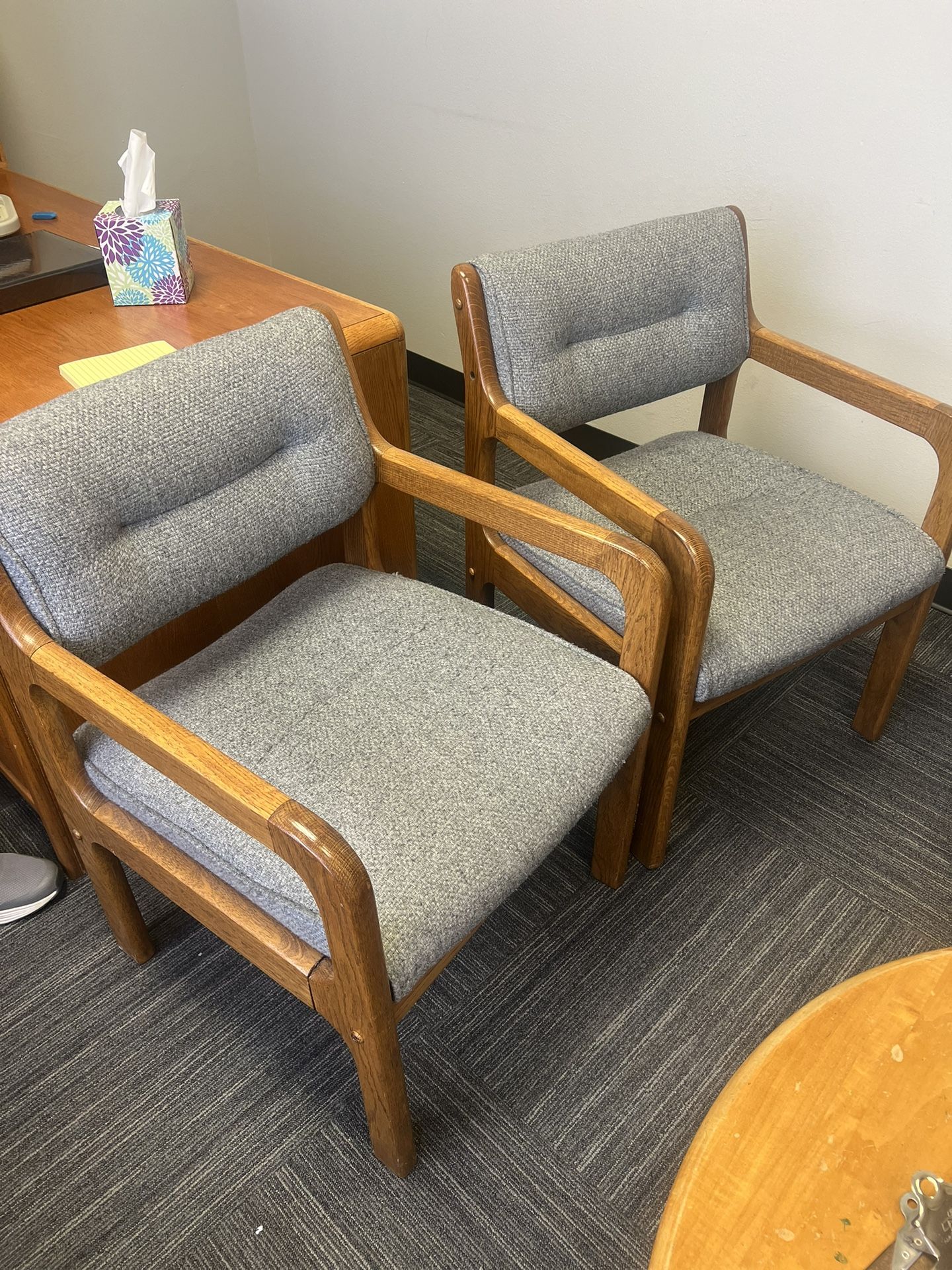 Pair Of Vintage Office Chairs