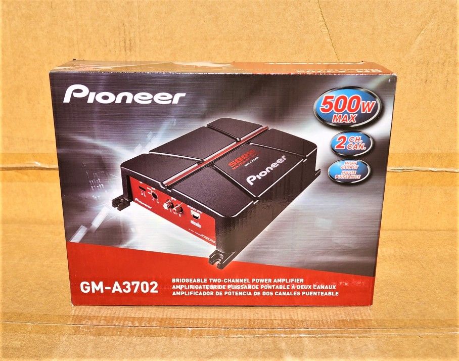 Pioneer Power Amplifier 2 Ch System Low Pass Filter 500 Watts GM-A3702 🚨 Payment Options Available 🚨 No Credit Needed 🚨