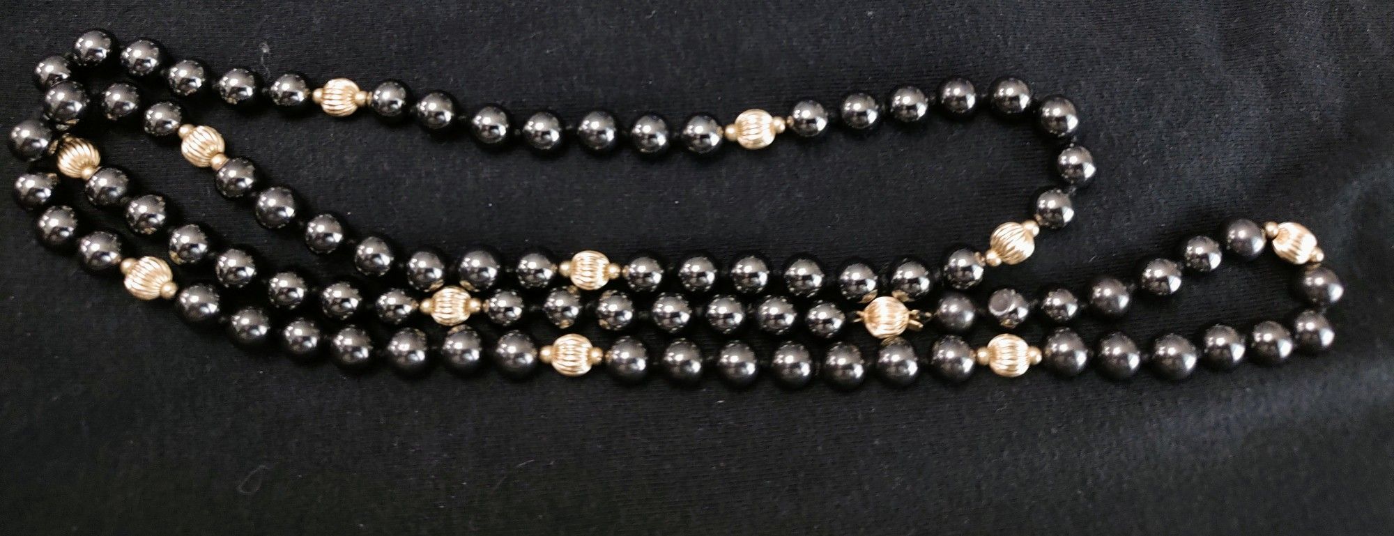 Blank Pearl Long Necklace 