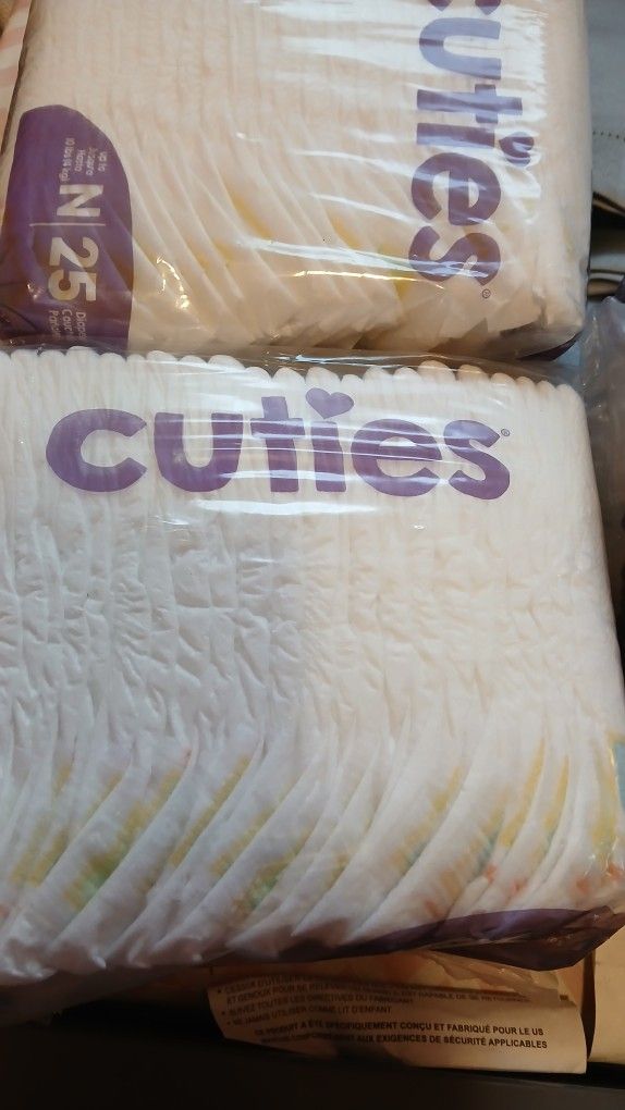 4 Packs Newborn Diapers