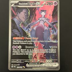 Team Rocket's Mewtwo Ex #231 Pokemon Destined Rivals