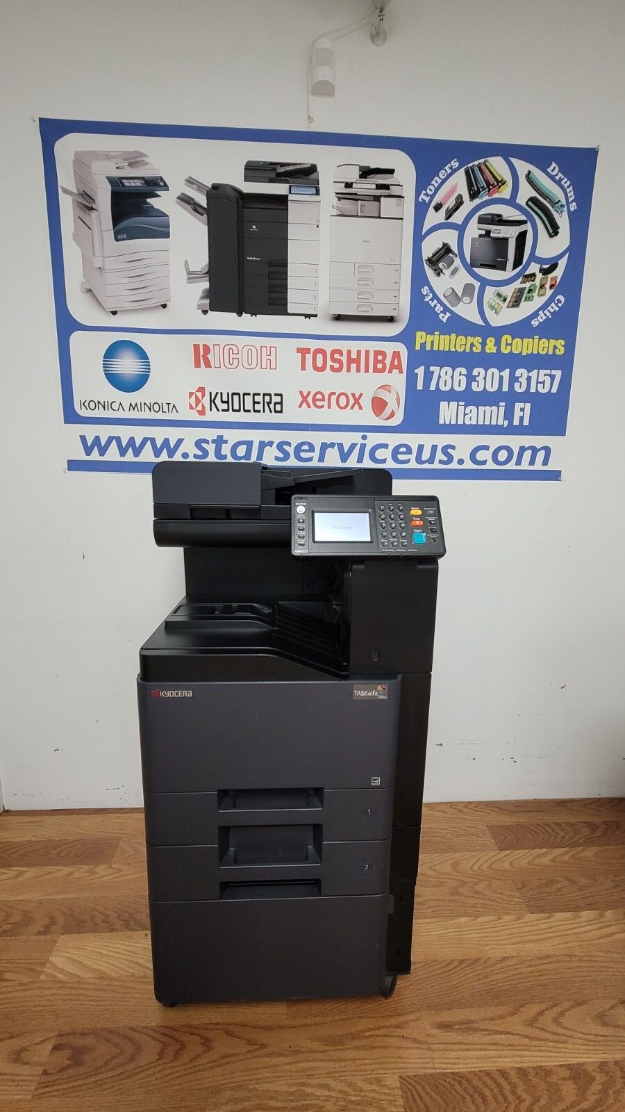 KYOCERA TASKALFA 406CI COLOR LASER PRINTER, SCANNER, COPIER, NETWORK